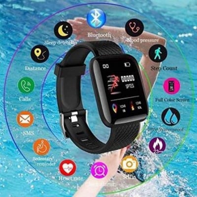 Picture of D116 PLUS Smart Bracelet Heart Rate Blood Pressure Monitor Wristbands Outdoor Sports Fitness Band Waterproof Smart Digital Watch