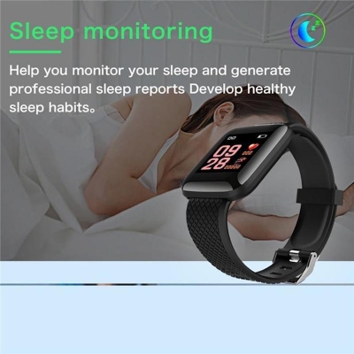 Picture of D116 PLUS Smart Bracelet Fitness Band Waterproof Smart Digital Watch