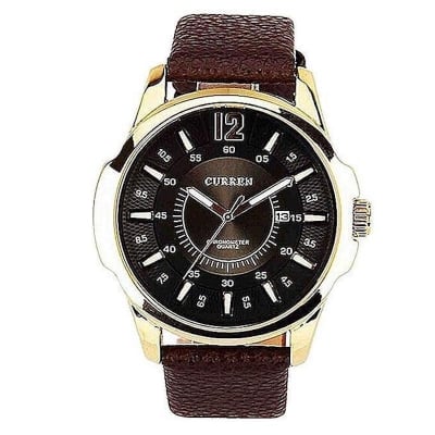 Picture of CURREN 8123 PU Leather Analog Watch for Men - Black