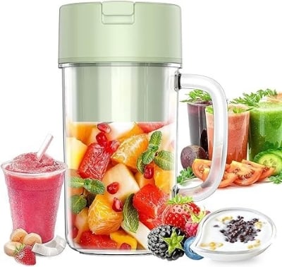 Picture of 500ML Wireless Juicer Cup Portable Juice Blender Mini Ice Crusher Home Outdoor Office Fruit Milkshake Vegetable Juice Maker