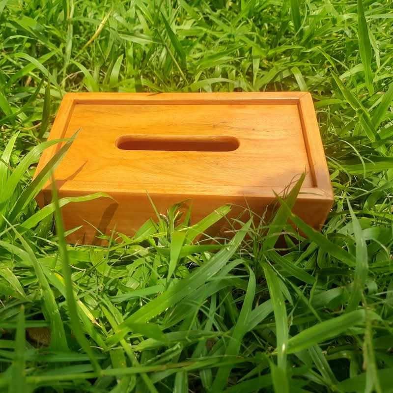 Picture of Premium Wooden Tissue Holder Box – Modern Tissue Storage Organizer