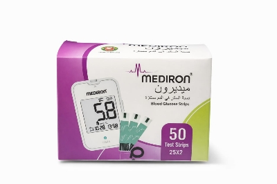 Picture of MEDIRON Premium Blood Glucose Test Strips 50 High-Precision Test Strips