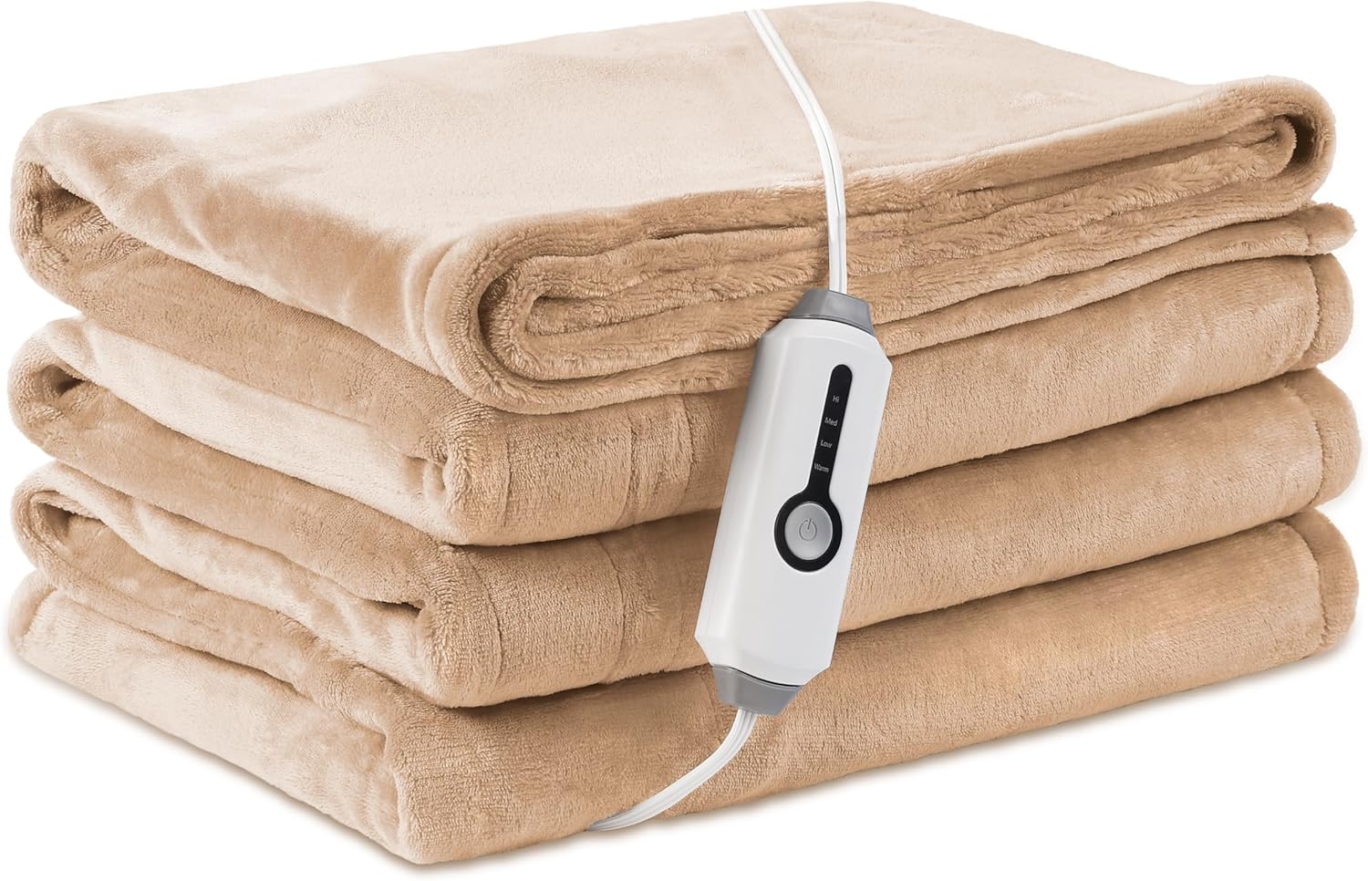 Picture of 9 Heating Levels Electric Heated Blanket flannel Heated Blanket Portable flannel Blanket Quickly Heated Cape Pad.
