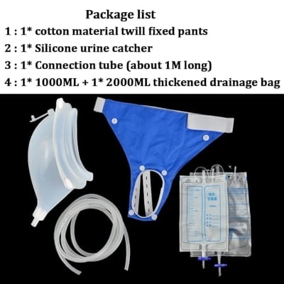 Picture of Urine Collector 100% Silicone Man & Woman Urinal with Urine Catheter Bags