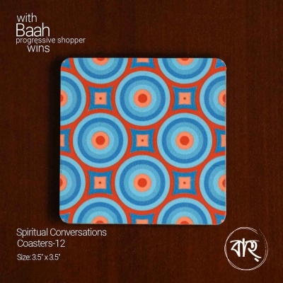 Picture of Spiritual conversation coaster 12(Per pcs)-Multicolor