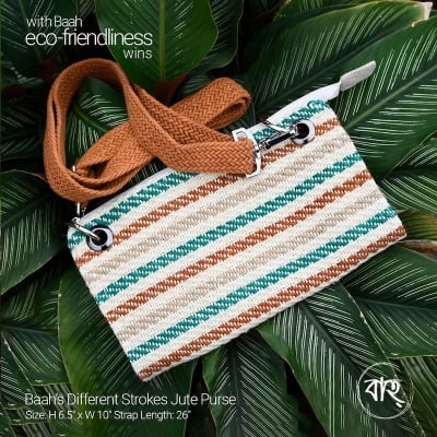 Picture of Baah’s Different Strokes Jute Purse-Multicolor