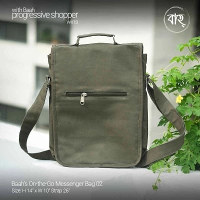 Picture of Baah’s On-the-Go Messenger Bag 02-Olive