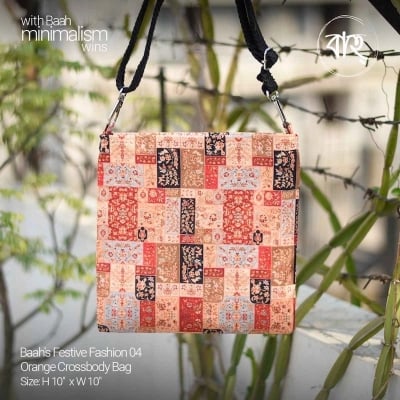 Picture of Baah's Festive Fashion 04 Orange Crossbody Bag-Orange