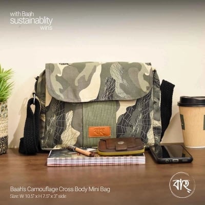 Picture of Baah's Camouflage Cross Body Mini Bag-Multicolor