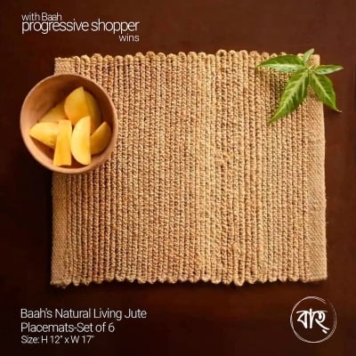 Picture of Baah’s Natural Living Jute Placemats-Set of 6