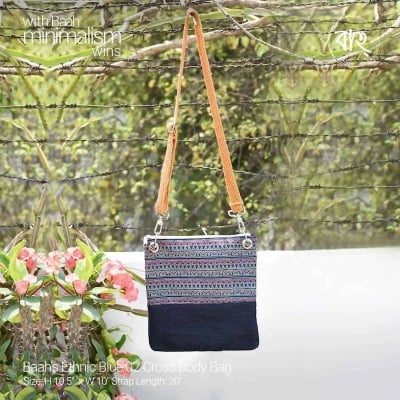 Picture of Baah’s Ethnic Blue 02 Cross Body Bag-Blue