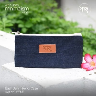 Picture of Baah Denim Pencil Case-Blue