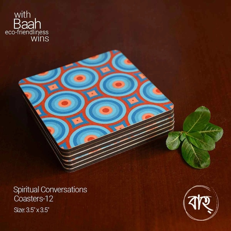 Picture of Spiritual conversation coaster 12(Per pcs)-Multicolor