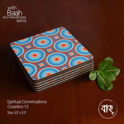 Picture of Spiritual conversation coaster 12(Per pcs)-Multicolor
