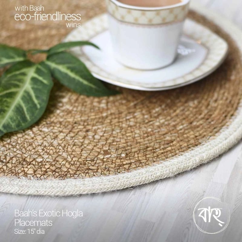 Picture of Baah’s Exotic Hogla Placemats 15″ dia-Multicolor