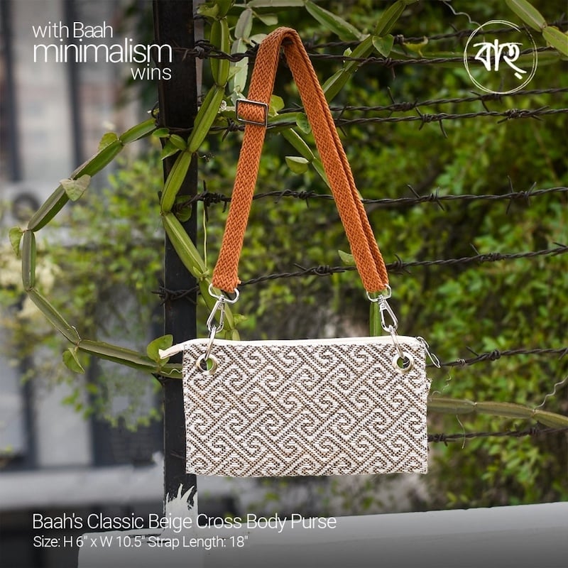 Picture of Baah’s Classic Beige Crossbody Purse-Brown