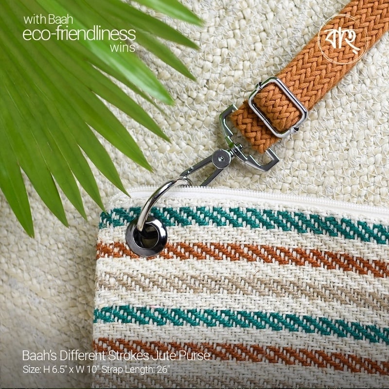 Picture of Baah’s Different Strokes Jute Purse-Multicolor