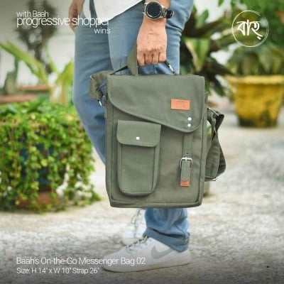 Picture of Baah’s On-the-Go Messenger Bag 02-Olive