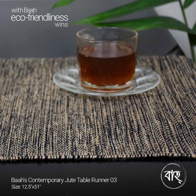 Picture of Baah’s Contemporary Jute Table Runner 03-Multicolor