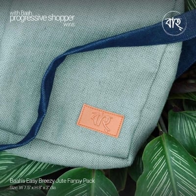 Picture of Baah's Easy Breezy Jute Fanny Pack-Grey