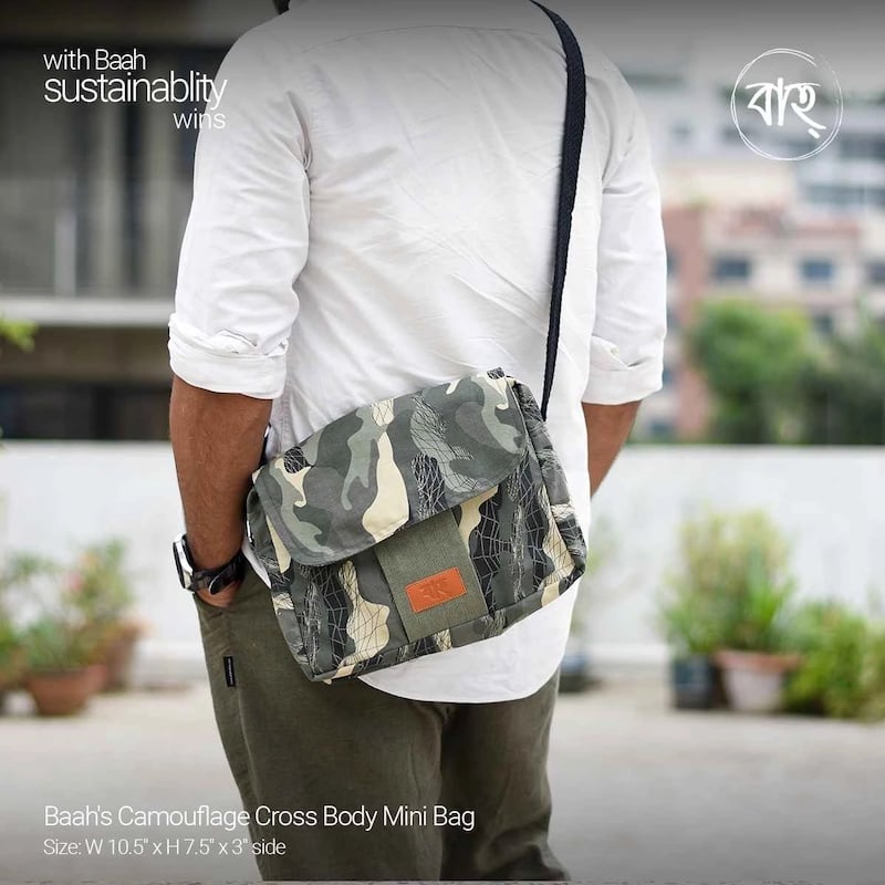 Picture of Baah's Camouflage Cross Body Mini Bag-Multicolor