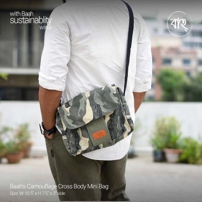 Picture of Baah's Camouflage Cross Body Mini Bag-Multicolor
