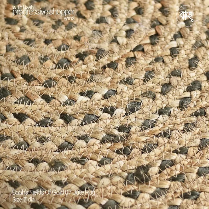 Picture of Field Of Gold 07 Handmade Natural Jute Rug 7'-natural beige
