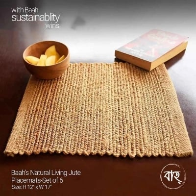 Picture of Baah’s Natural Living Jute Placemats-Set of 6