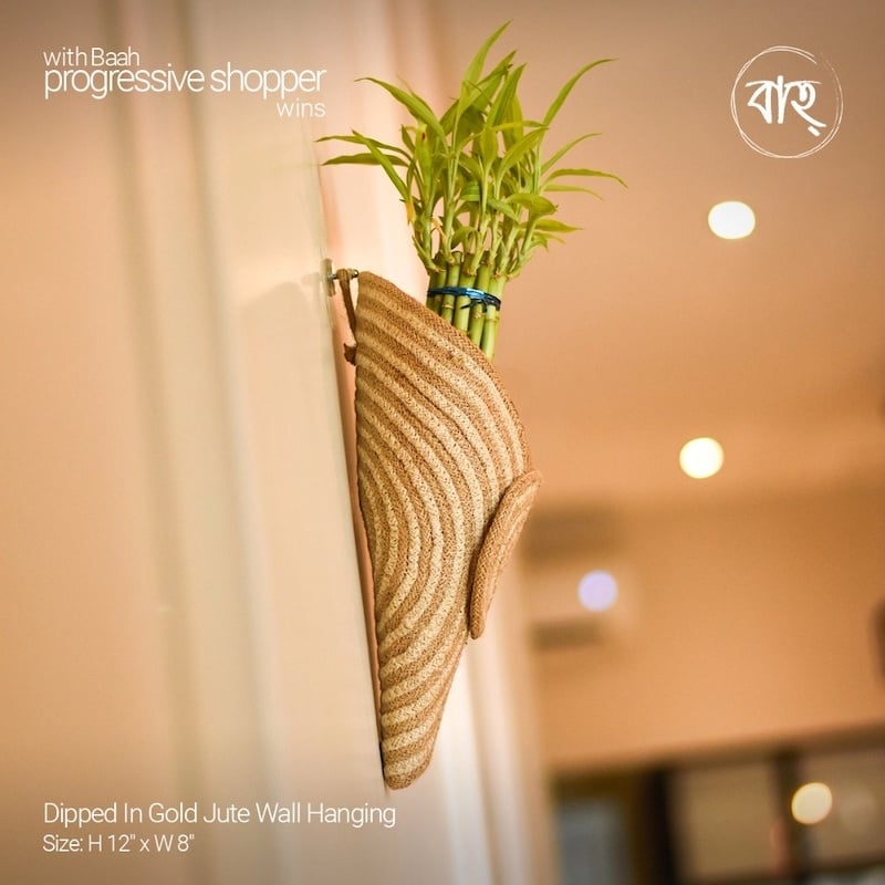 Picture of Dipped In Gold Jute Wall Hanging
