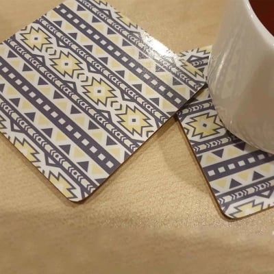 Picture of Spiritual conversation coaster 07(Per pcs)-Multicolor