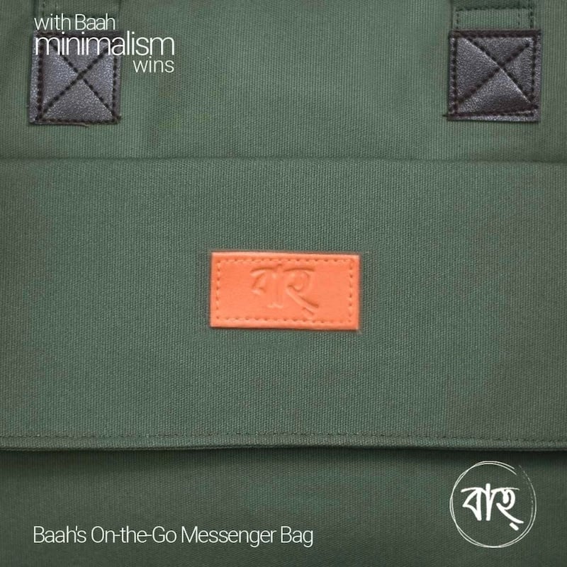 Picture of Baah’s On-the-Go Messenger Bag ( With Orange Belt)-Multicolor