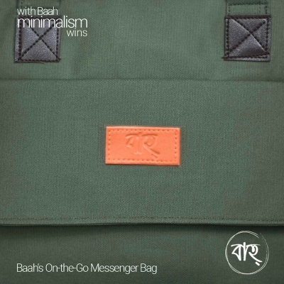 Picture of Baah’s On-the-Go Messenger Bag ( With Orange Belt)-Multicolor