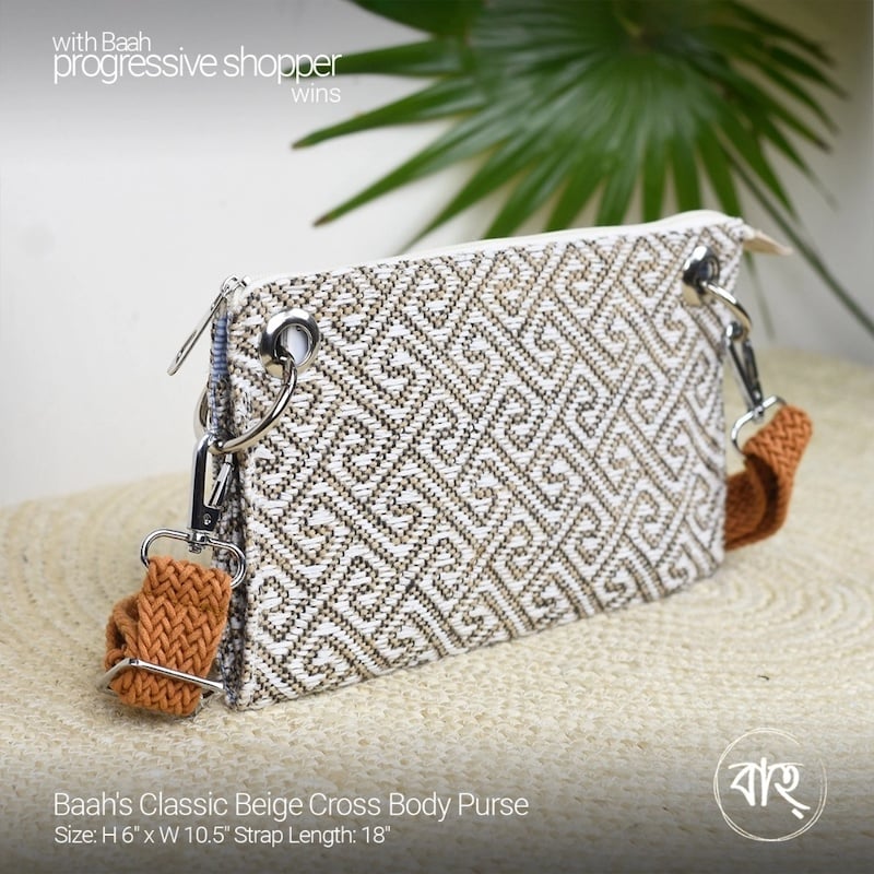 Picture of Baah’s Classic Beige Crossbody Purse-Brown