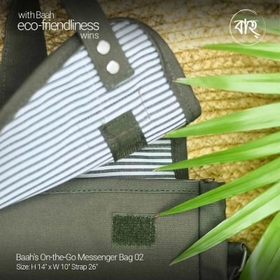 Picture of Baah’s On-the-Go Messenger Bag 02-Olive
