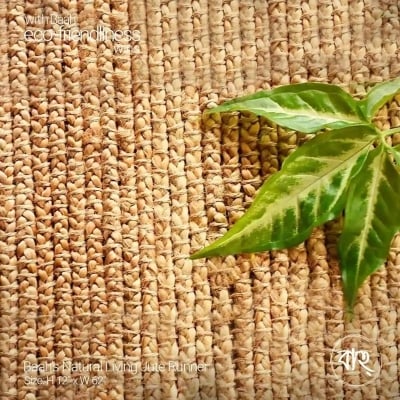 Picture of Baah’s Natural Living Jute Runner-Gold
