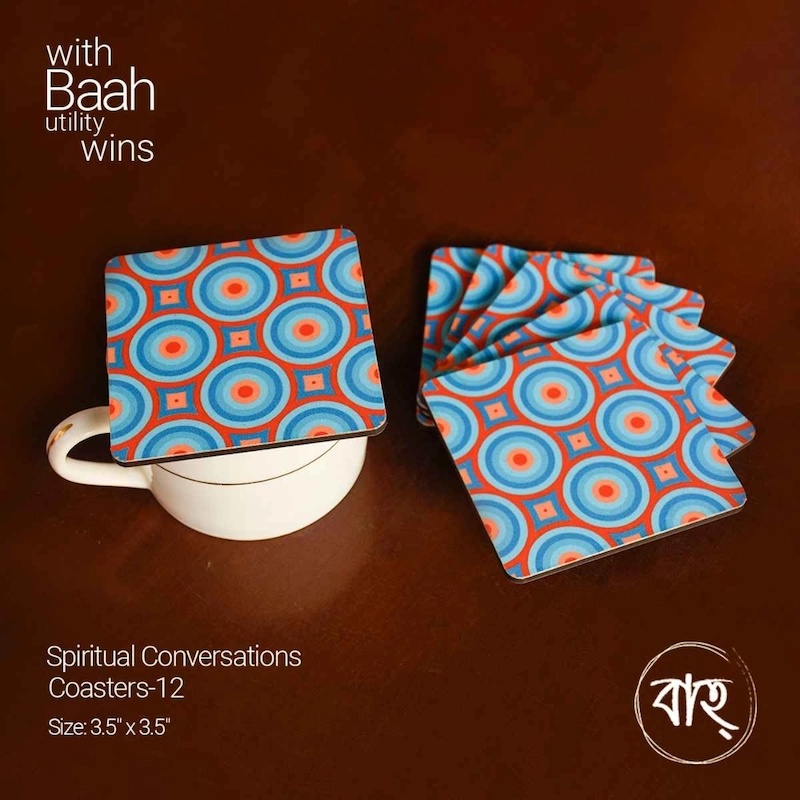 Picture of Spiritual conversation coaster 12(Per pcs)-Multicolor