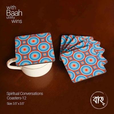 Picture of Spiritual conversation coaster 12(Per pcs)-Multicolor