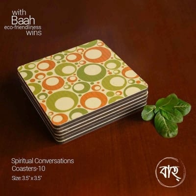 Picture of Spiritual conversation coaster 10(Per pcs)-Multicolor