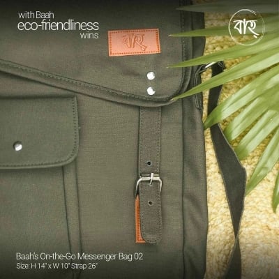 Picture of Baah’s On-the-Go Messenger Bag 02-Olive
