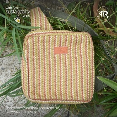 Picture of Baah's from 70's Fanny pack (Mustard)-Multicolor