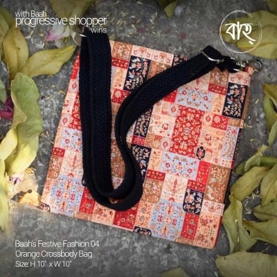 Picture of Baah's Festive Fashion 04 Orange Crossbody Bag-Orange