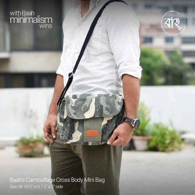 Picture of Baah's Camouflage Cross Body Mini Bag-Multicolor