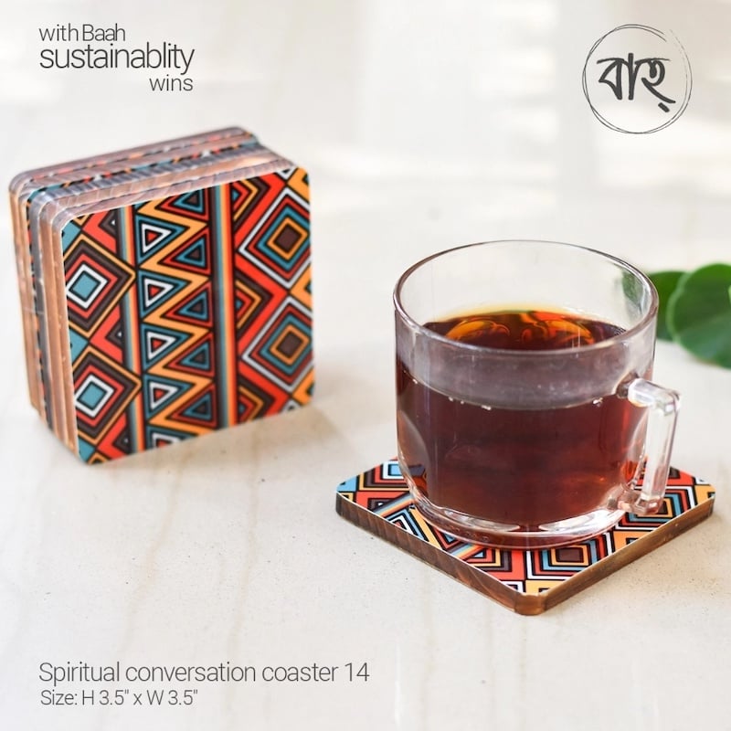 Picture of Spiritual Conversations Coasters-14(Per pcs)-Multicolor
