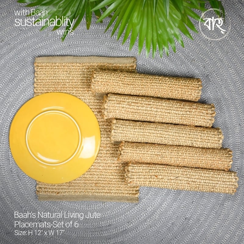 Picture of Baah’s Natural Living Jute Placemats-Set of 6