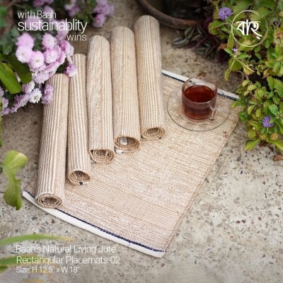 Picture of Baah’s Natural Living Jute Rectangular placemats 02-set of 6