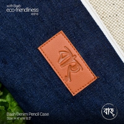 Picture of Baah Denim Pencil Case-Blue