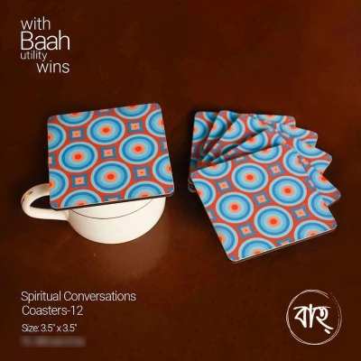 Picture of Spiritual conversation coaster 12(Per pcs)-Multicolor