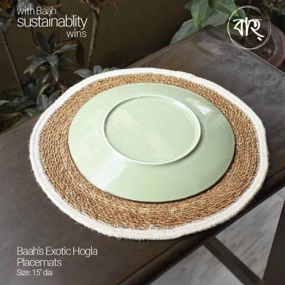 Picture of Baah’s Exotic Hogla Placemats 15″ dia-Multicolor