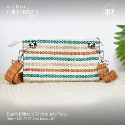 Picture of Baah’s Different Strokes Jute Purse-Multicolor
