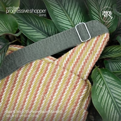 Picture of Baah's from 70's Fanny pack (Mustard)-Multicolor